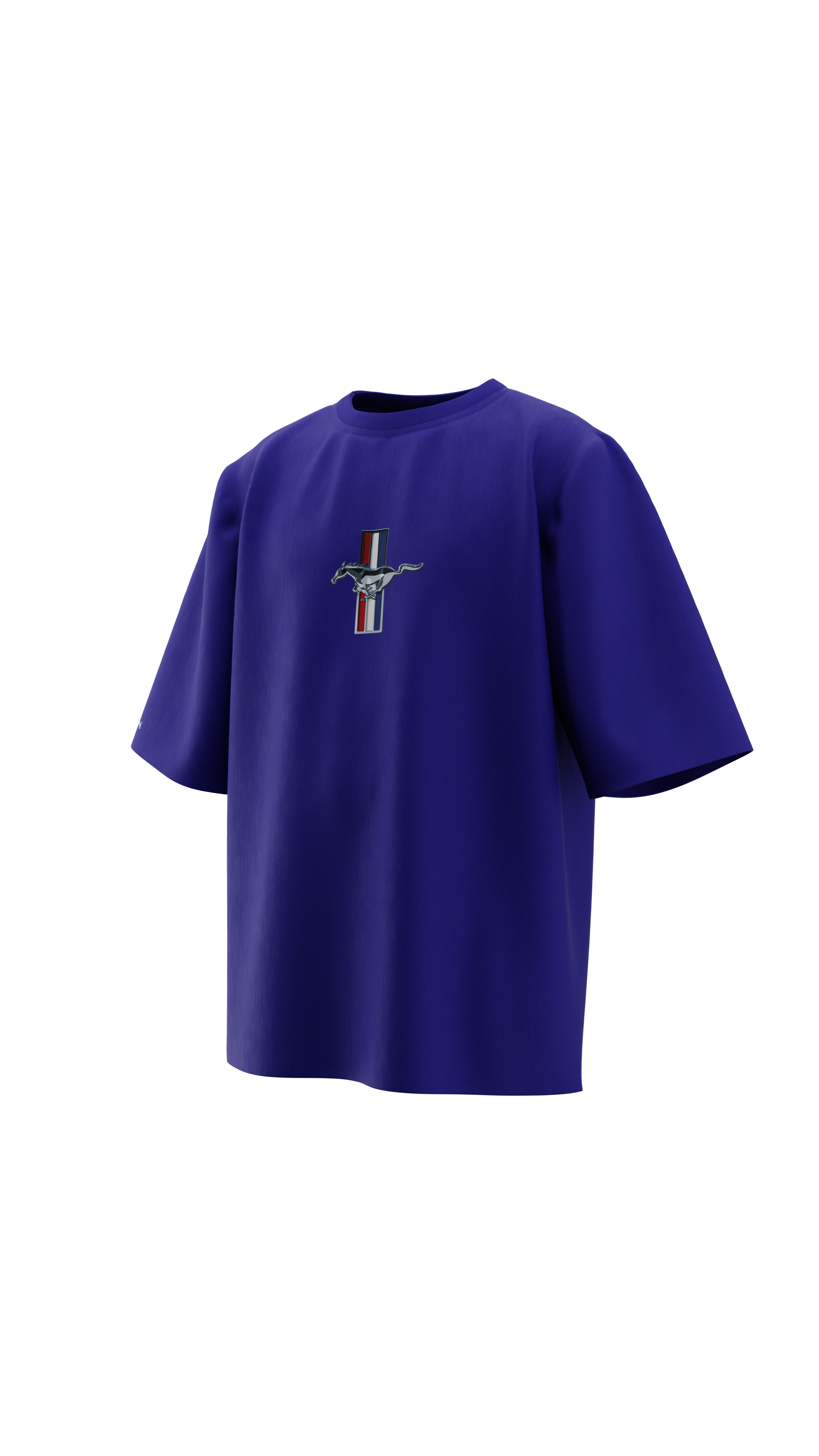 Mustang | Blue | Oversized T-Shirt | Russh Clothing