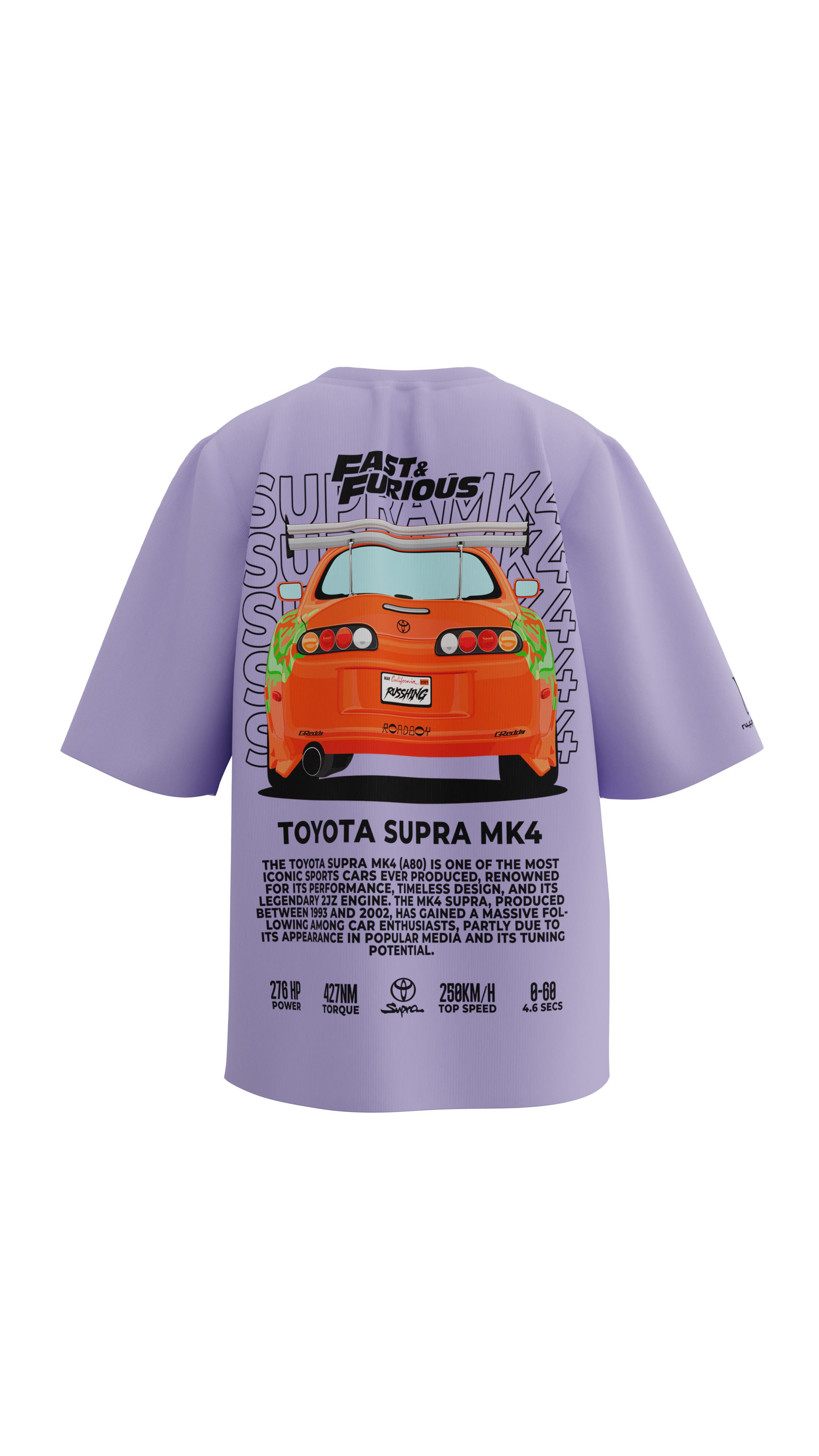 Supra MK4 | Lavender | Oversized T-Shirt | Russh Clothing