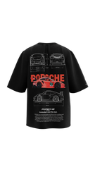Porsche 911 - GT3 RS | Black | Oversized T-Shirt | Russh Clothing