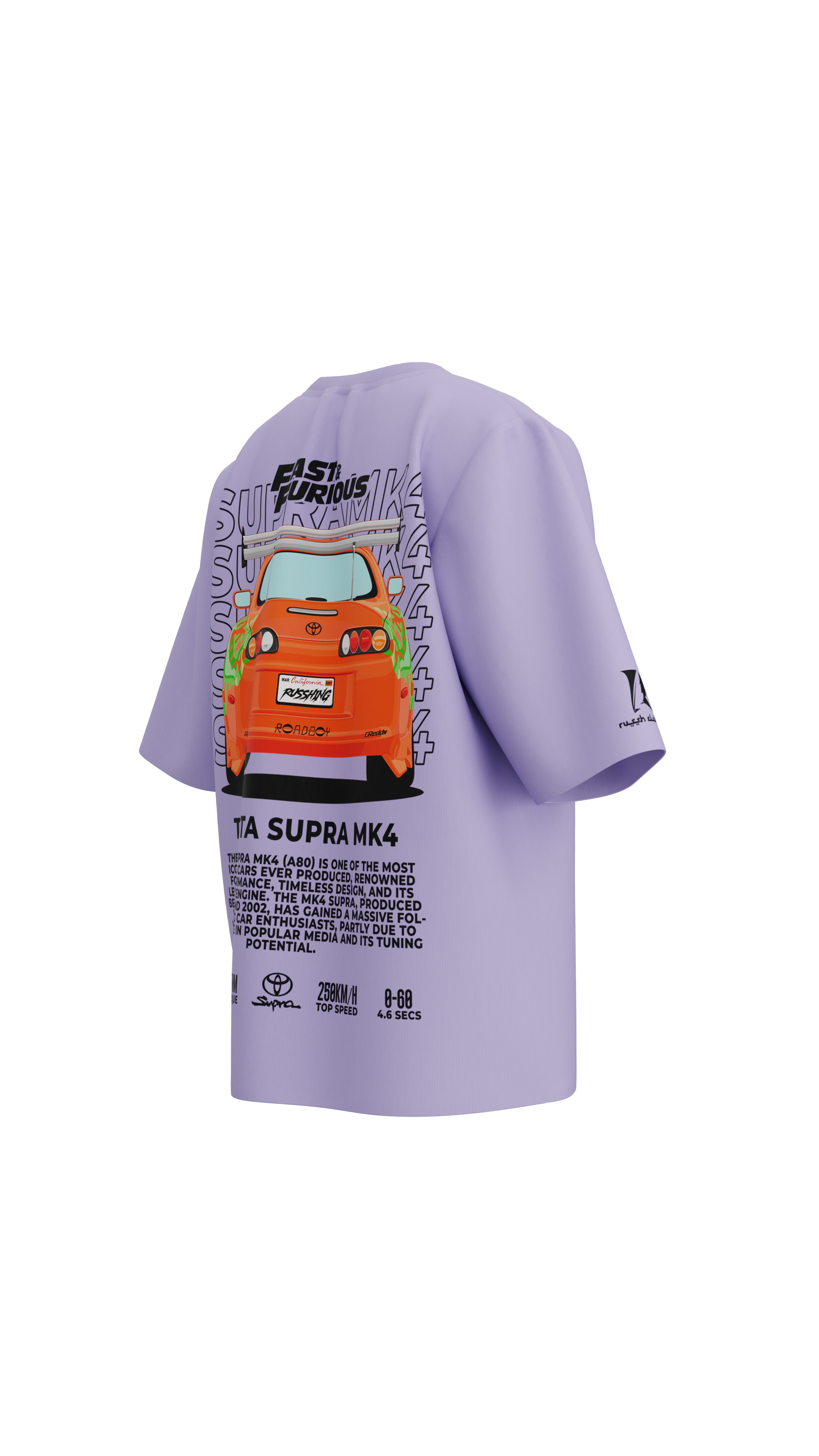 Supra MK4 | Lavender | Oversized T-Shirt | Russh Clothing