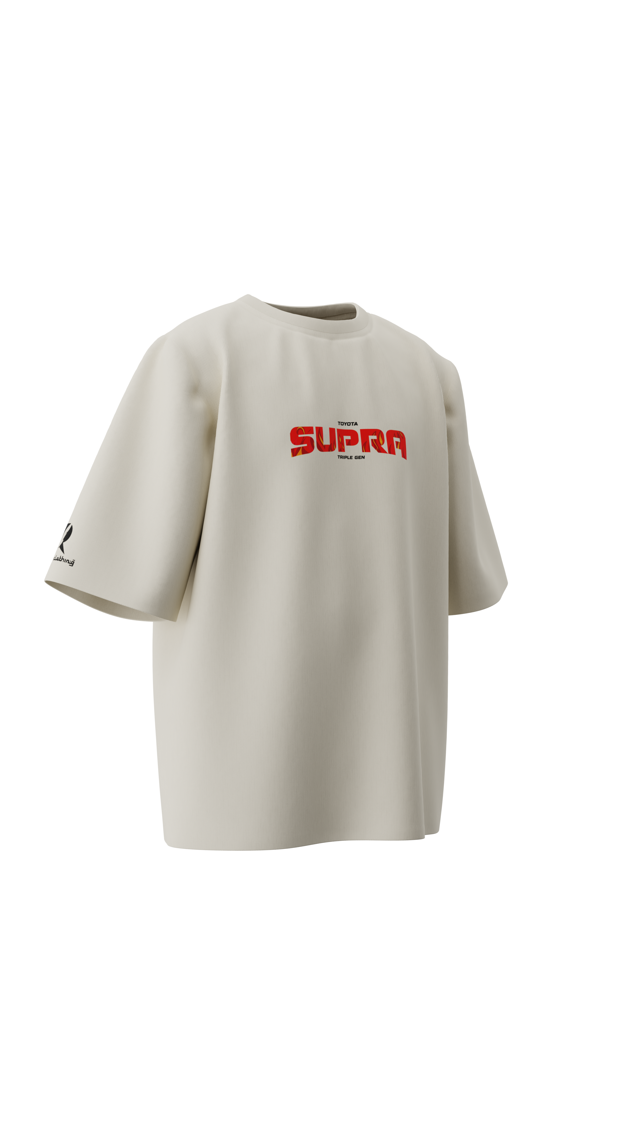 Supra MK4 | Beige | Oversized T-Shirt | Russh Clothing