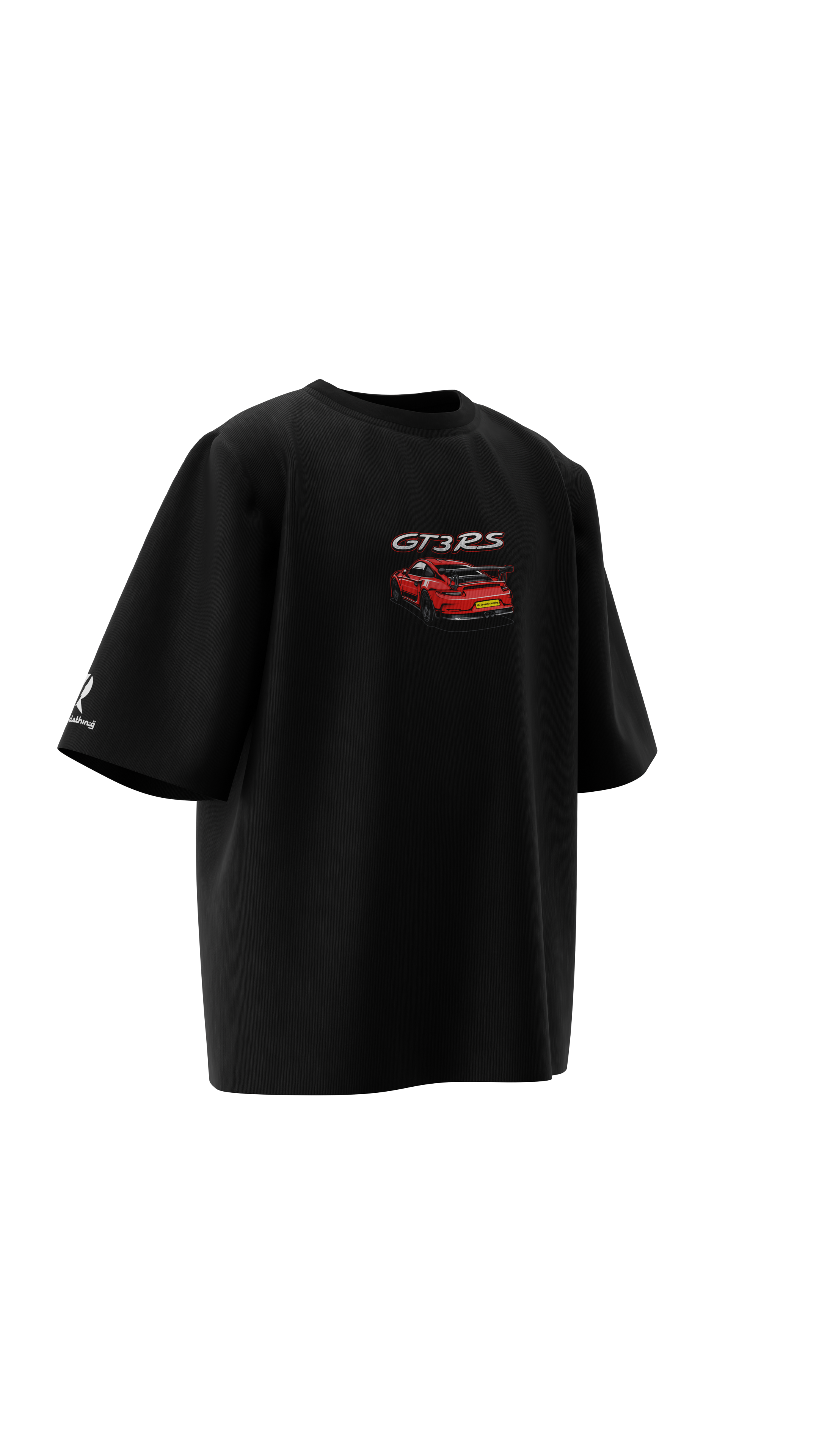 Porsche 911 - GT3 RS | Black | Oversized T-Shirt | Russh Clothing
