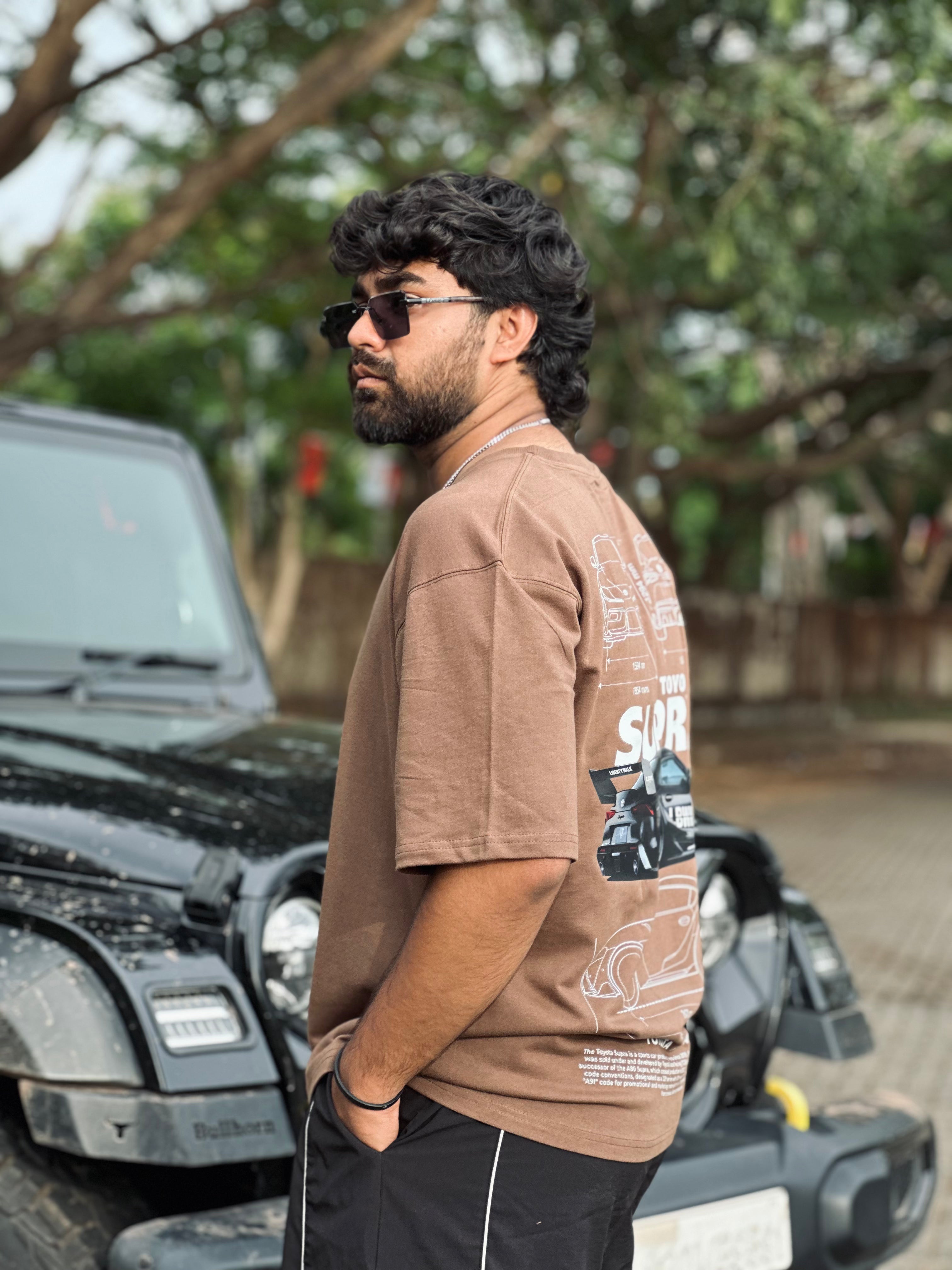 Supra MK5 | Coffee | Oversized T-Shirt | Russh Clothing